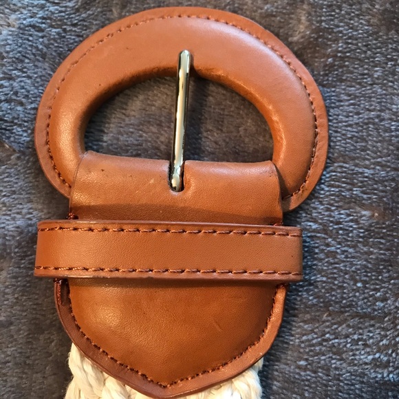 3/$15 - Braided Cotton and Leather belt - EUC - Picture 5 of 8